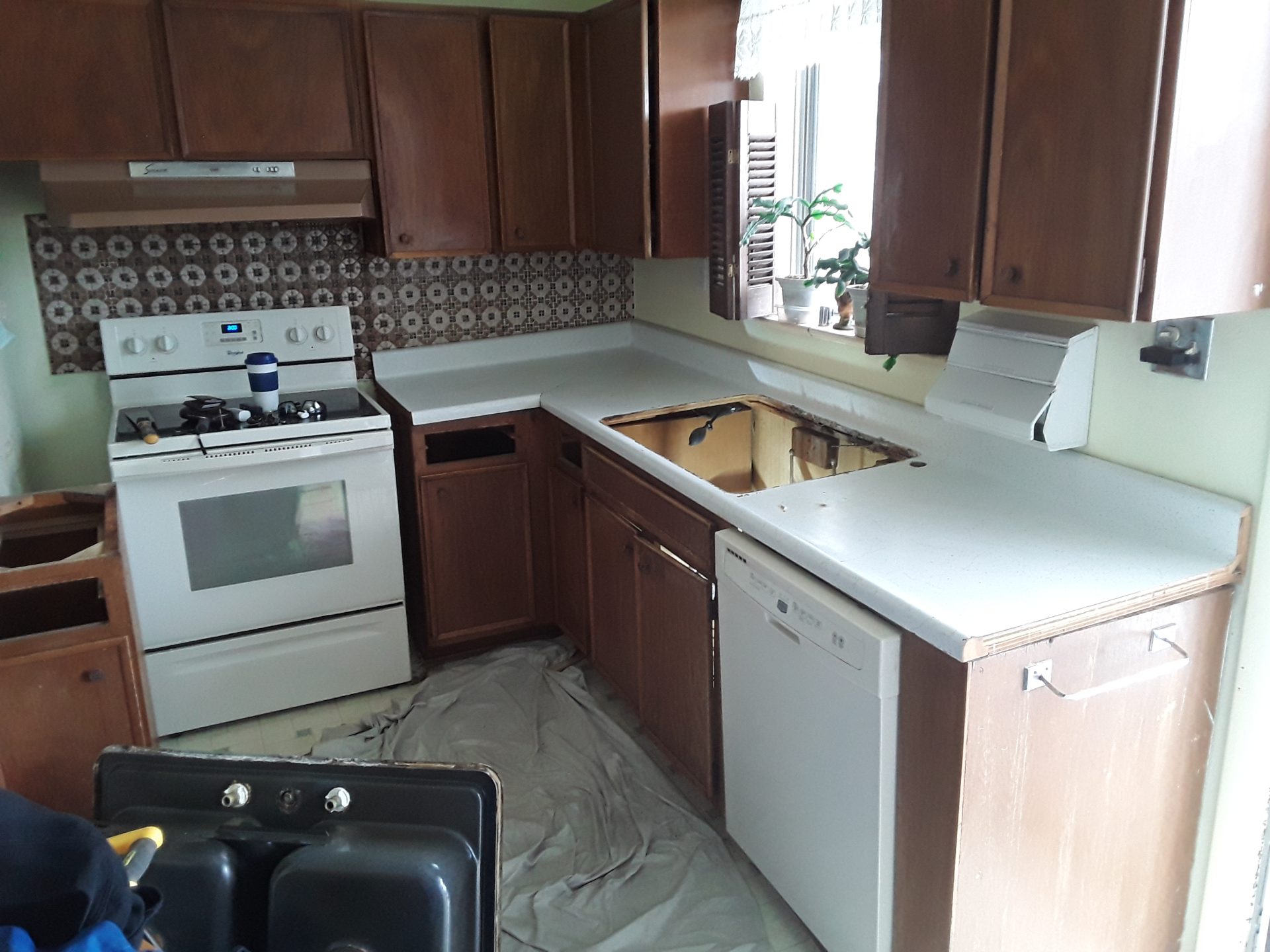 Kitchen Update with New Hood Vent, Countertop  Upgrade & Sink Replacement
