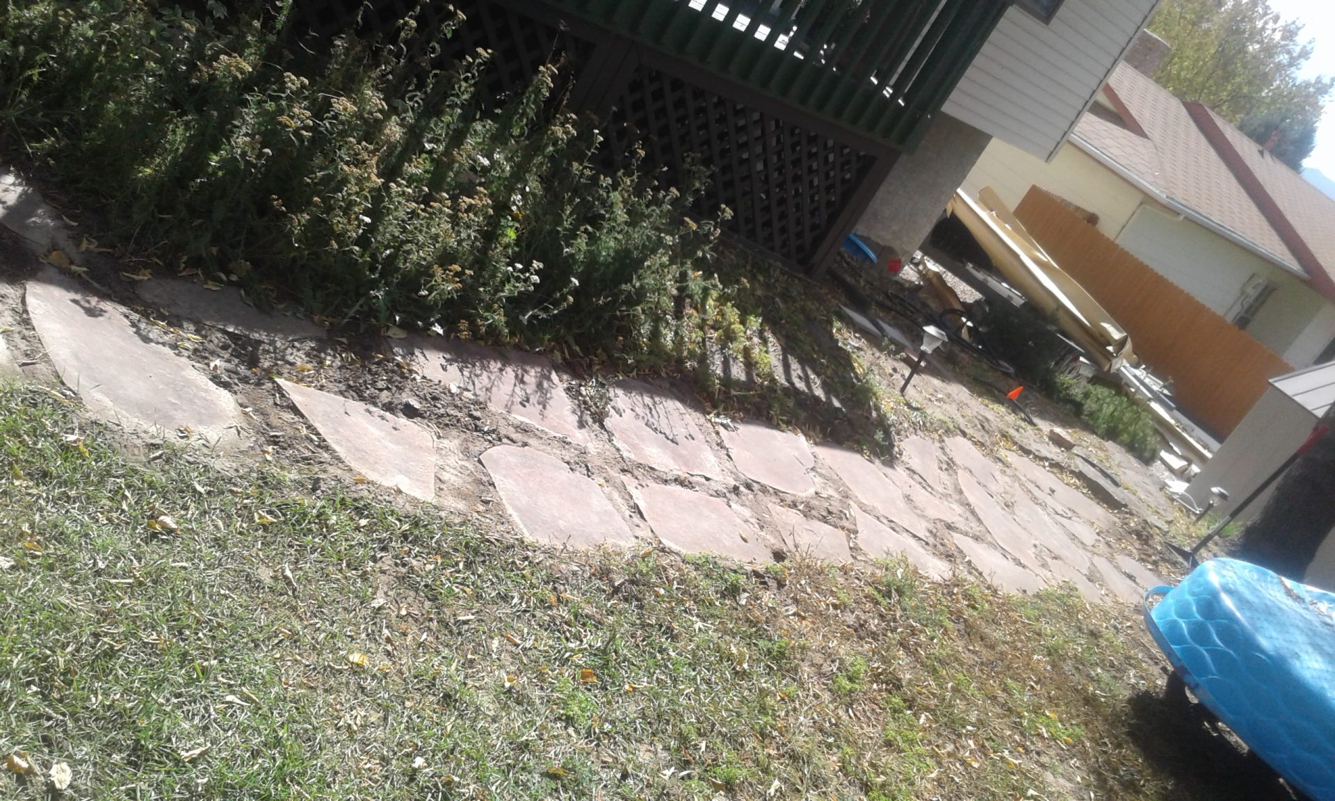 Stone Setting for Low Cost Walkway
